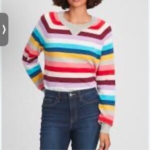 NWT GAP Multicolor Striped Sweater Size S